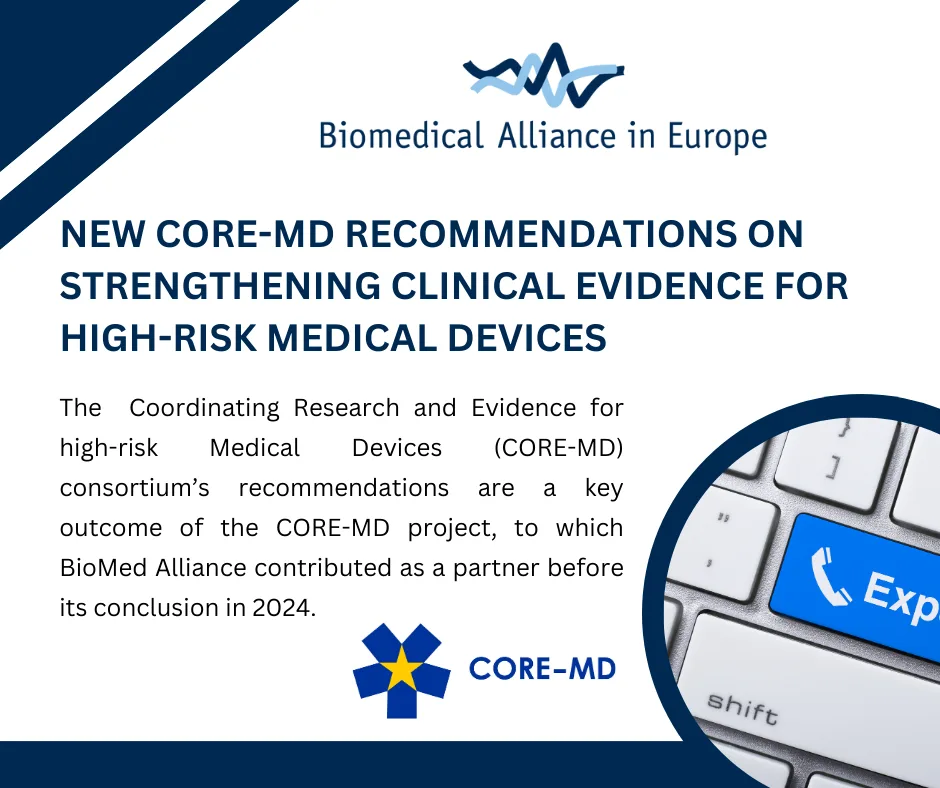 New CORE-MD recommendations on strengthening clinical evidence for high-risk medical devices