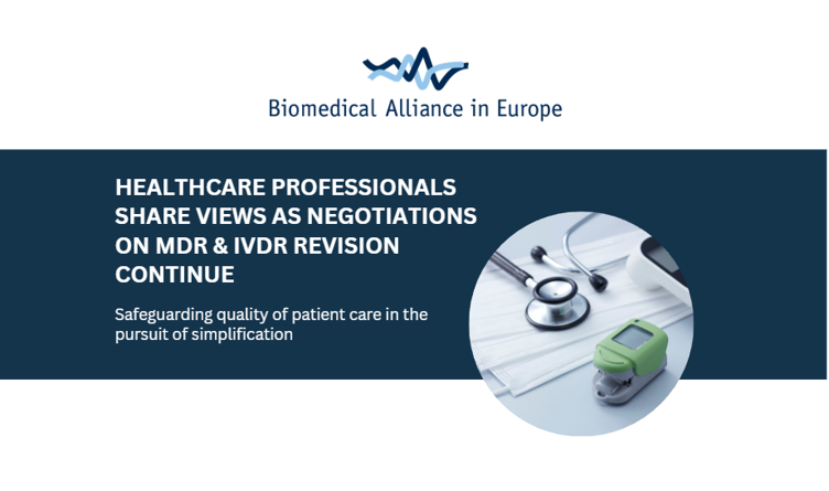 Healthcare professionals share views as negotiations on MDR & IVDR Revision continue